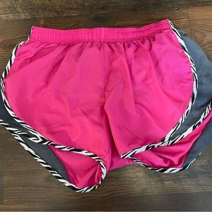 pink with zebra print on the side